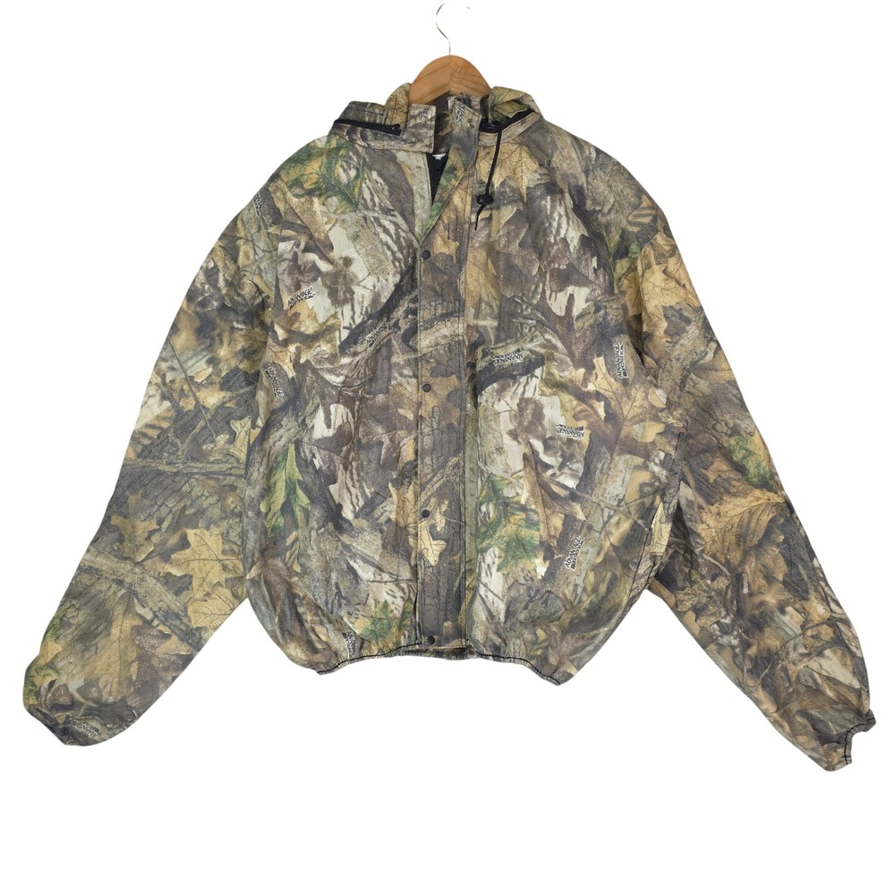 Frogg Toggs Rain Jacket XL Realtree Advantage Timber Camo Hooded Hunting Outdoor